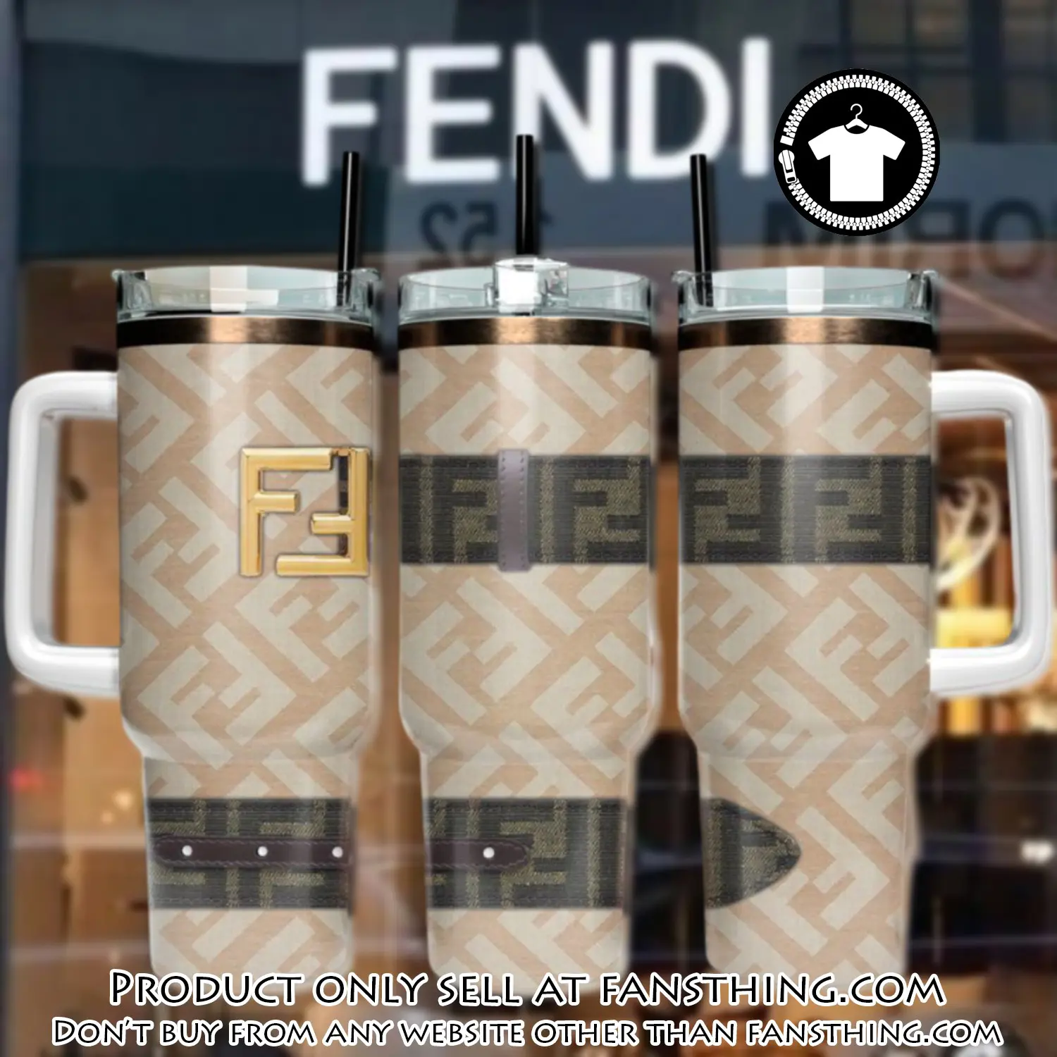 Fendi logo 40oz stanley tumbler fendi stanley tumbler ktb1067 fst0535564